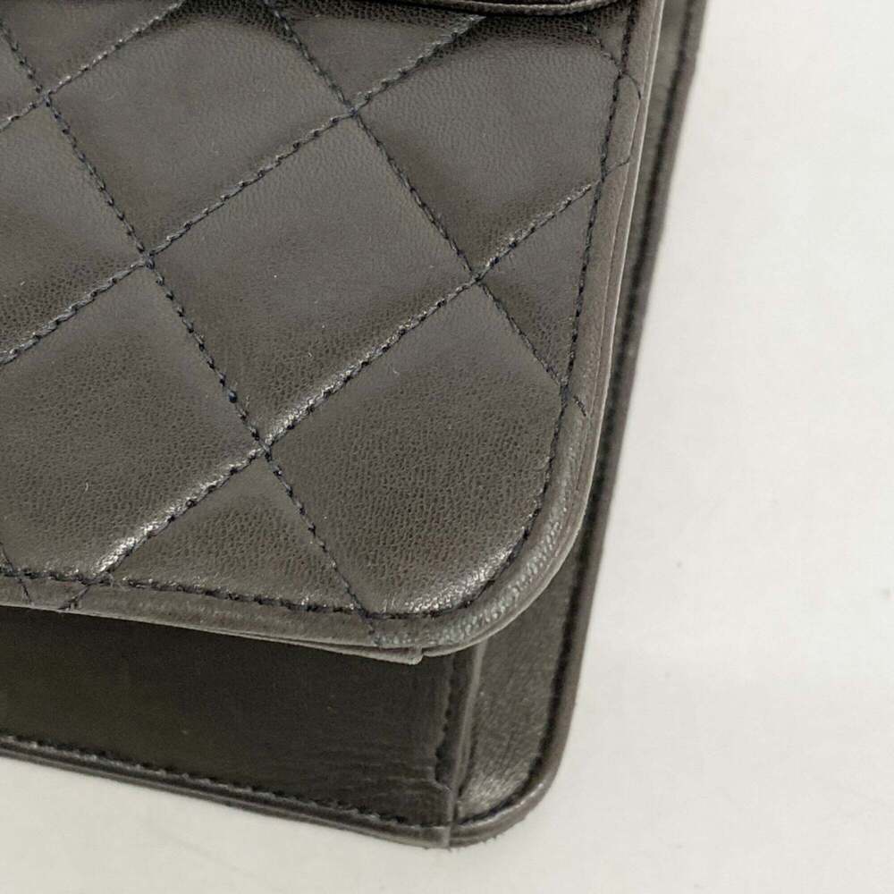 Chanel Matelassé Chain Shoulder Bag, Lambskin, Black, Women's - Picture 6 of 11